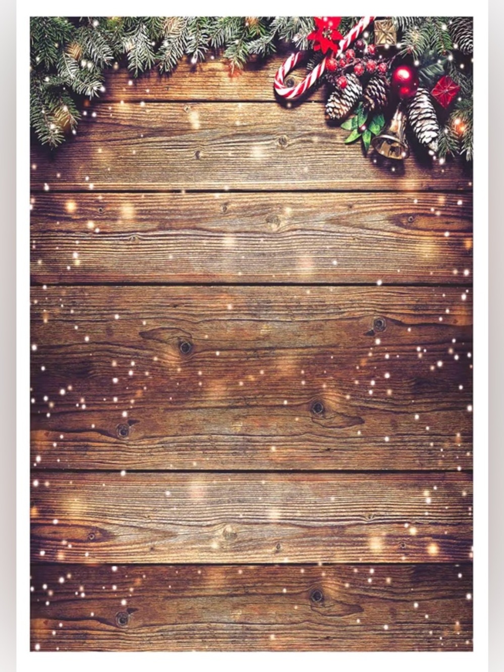 Christmas Rustic Barn Vintage Wooden Background